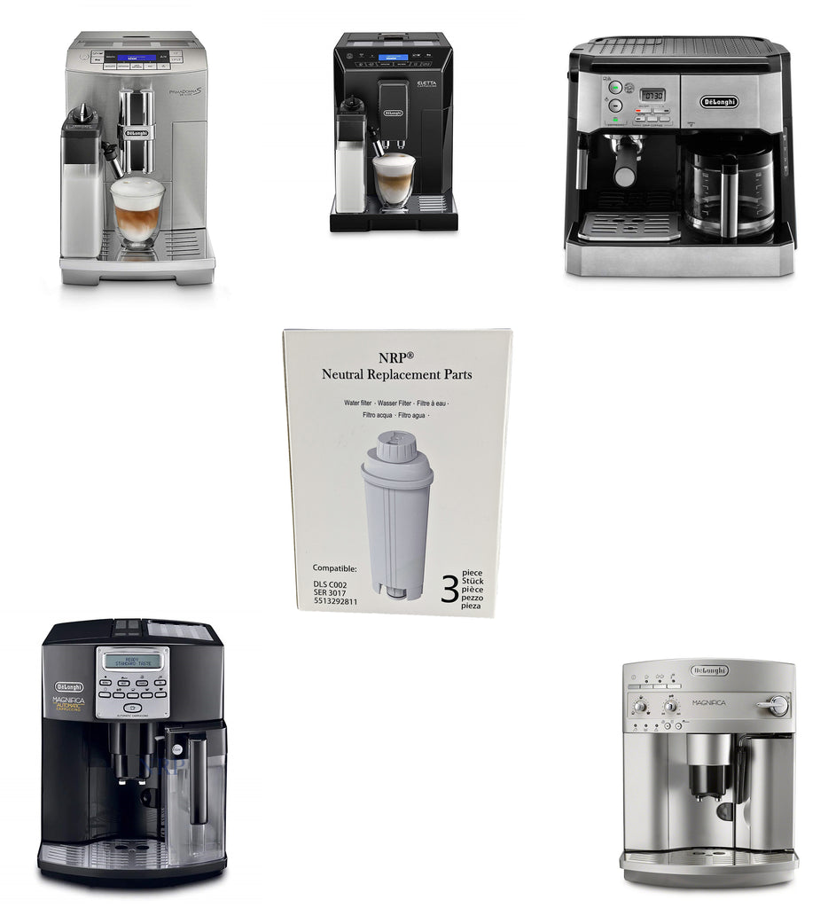 Paquete de 2 filtros de agua PrimaPure Coffee Espresso Machine de repuesto  para DeLonghi DLSC002, DLS C002, SER3017, 5513292811, ESAM, ECAM, ECAM