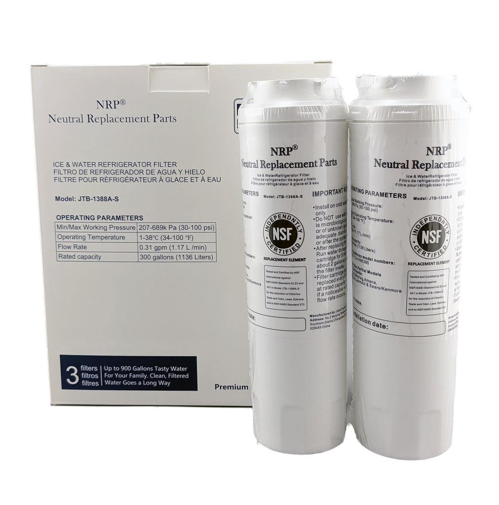 NRP 3 pack Premium Refrigerator Filter Replaces Parts UKF8001